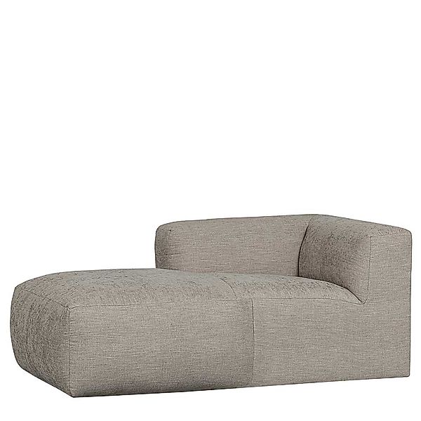 Lounge Sofa Element rechts in Beigegrau Stoff Skandi Design günstig online kaufen