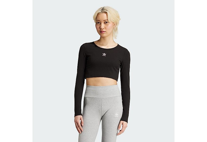 adidas Originals Crop-Top ESSENTIALS RIBBED CROP-SHIRT (1-tlg) günstig online kaufen