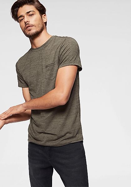 Bruno Banani T-Shirt, Kurzarm, Slim Fit, unifarben, Rundhalsausschnitt günstig online kaufen