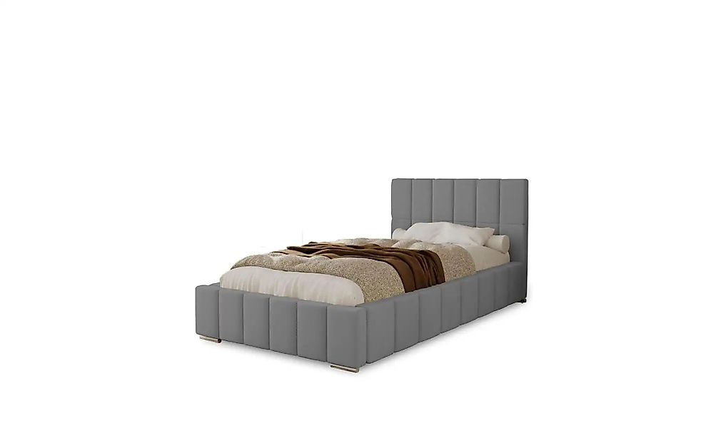 Polsterbett mit Stauraum  Ayr ¦ grau ¦ Maße (cm): B: 155 H: 100 Betten > Po günstig online kaufen