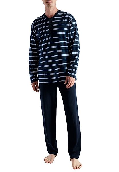 CECEBA Pyjama CECEBA Herren Pyjama blau quergestreift (1 tlg) günstig online kaufen