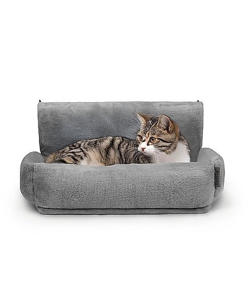 lionto Katzenliege für Heizkörper mit Metallhaken, dunkelgrau, Plüsch, abne günstig online kaufen