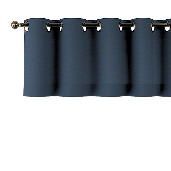 Kurzgardine mit Ösen, marinenblau, 390 x 40 cm, Quadro (136-04) günstig online kaufen
