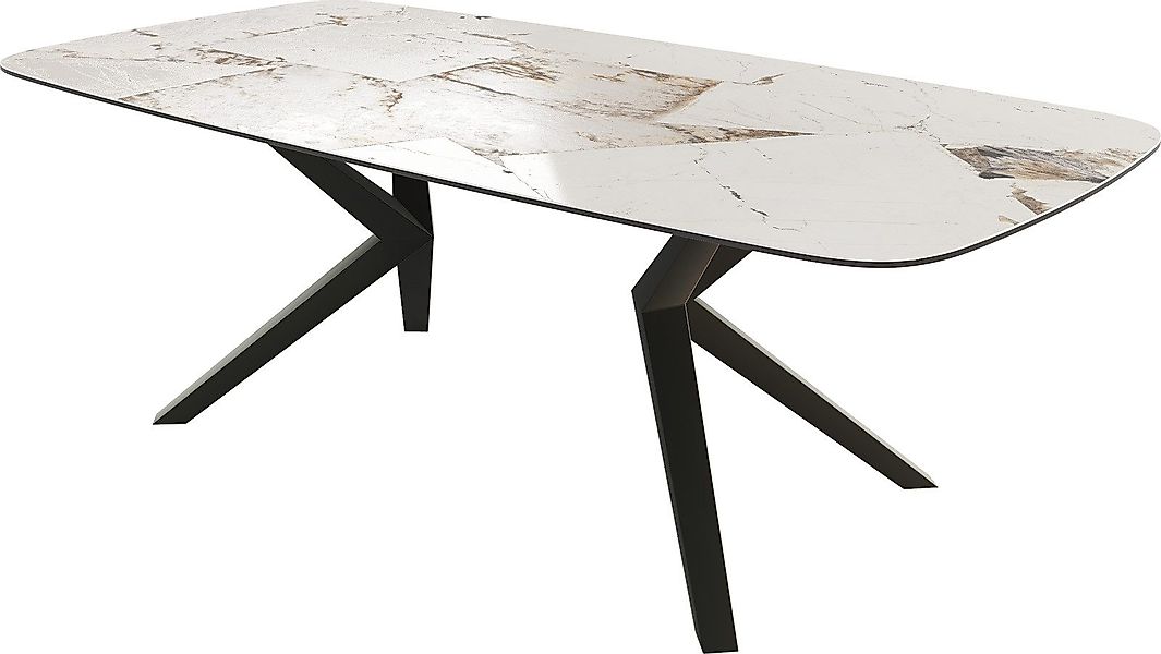 Esstisch Edge Boot 240x120 Keramik Iris FMG Patagonia Lappato Zenthara Kant günstig online kaufen