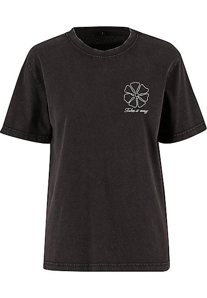 Miss Tee T-Shirt Miss Tee One Line Flowers Ladies Vintage Everyday Tee (1-t günstig online kaufen