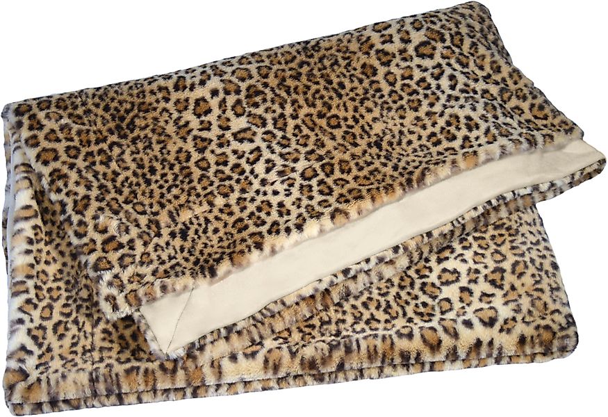 MESANA Wohndecke "Leopard" aus hochwertigem Fellimitat günstig online kaufen