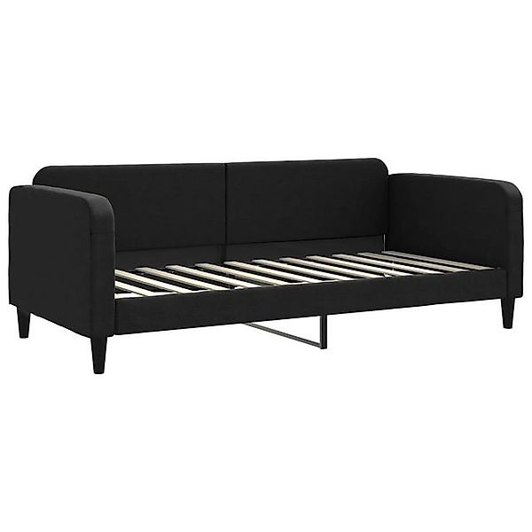 vidaXL Bett, Tagesbett Schwarz 90x200 cm Stoff günstig online kaufen