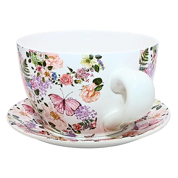 Dekohelden24 Pflanzkübel Pflanztassen in verschiedenen Farben (1 St), Keram günstig online kaufen