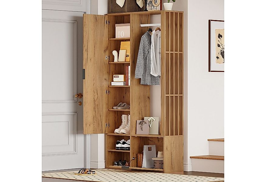 STILVORA Garderoben-Set mit Wäscheständer,Garderobenständer Kleiderschrank günstig online kaufen