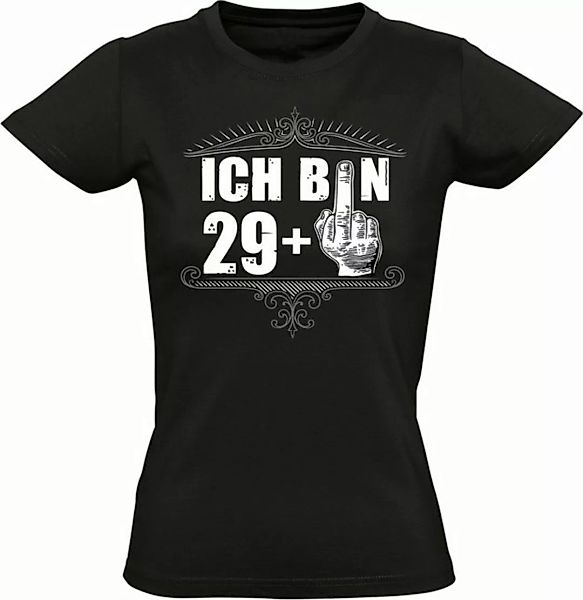Baddery Print-Shirt Geburtstagsgeschenk für Frauen : Ich bin 29+ - Damen 30 günstig online kaufen