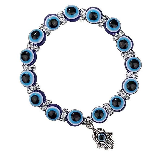 Saraswati Armband Armband "Fatimah", mit Evil Eye Perlen, Resin Ø5,5-10cm ( günstig online kaufen