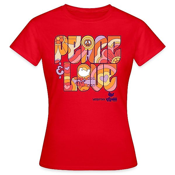 Spreadshirt T-Shirt Woodstock Peace Love Hippie günstig online kaufen