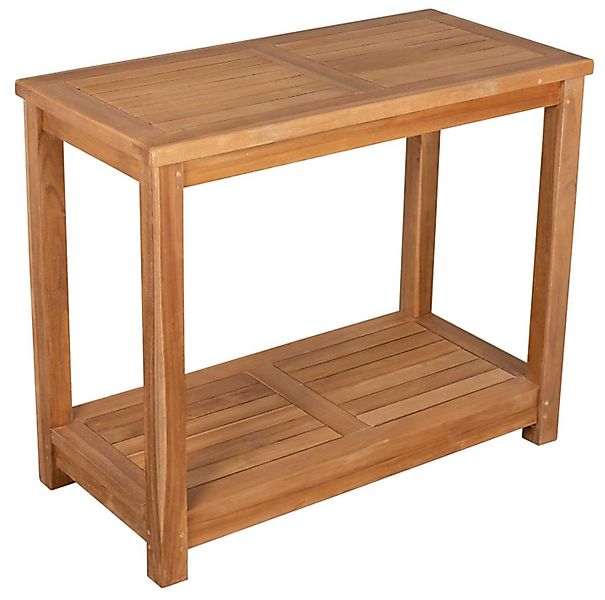 MR.DEKO Gartentisch Pflanztisch Salford Teak mit günstig online kaufen