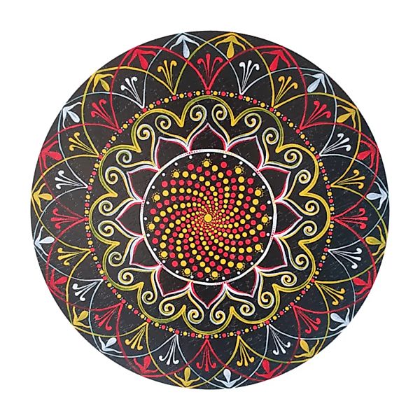 Wanddekoration Aus Kork "Mandala - Flamenco" (Rund, Natur) günstig online kaufen
