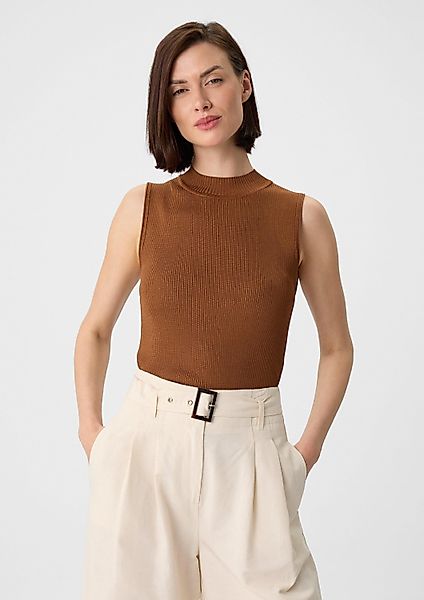 comma Rundhalspullover Strickpullunder Feinstrick-Top im Slim günstig online kaufen