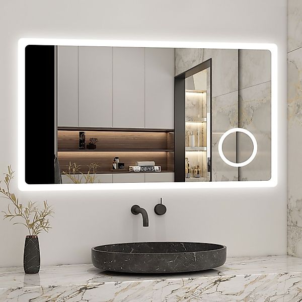 Aica Sanitär Badspiegel mit steckdose Wandspiegel günstig online kaufen