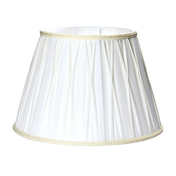 Orion Lightstyle Lampenschirm Ø 40 cm Stoff Konisch E27 Creme Weiß günstig online kaufen