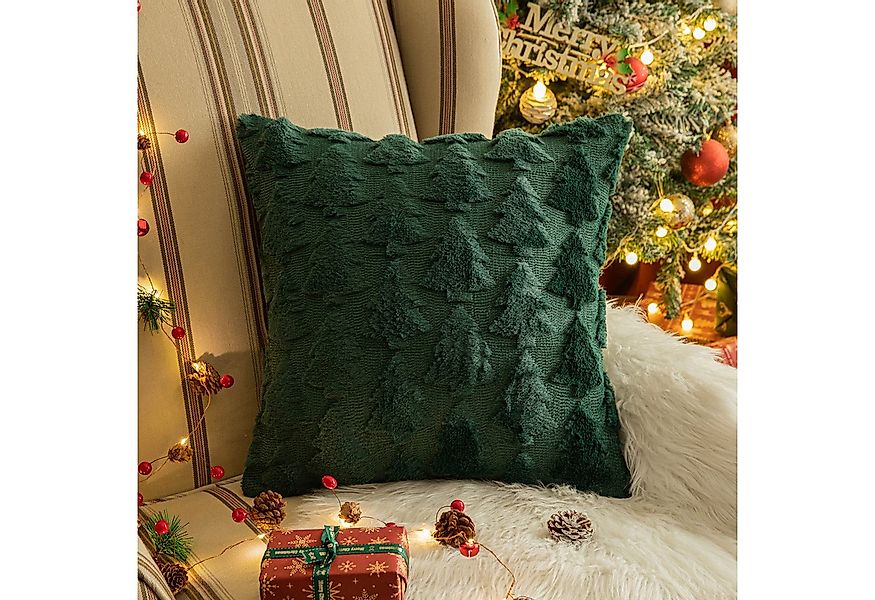 BTTO Kissenbezüge Kissenbezüge weihnachten 45x45cm,Schneeflocke/Baum Kissen günstig online kaufen