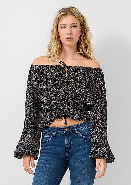 QS Langarmbluse Bluse Chiffonbluse günstig online kaufen