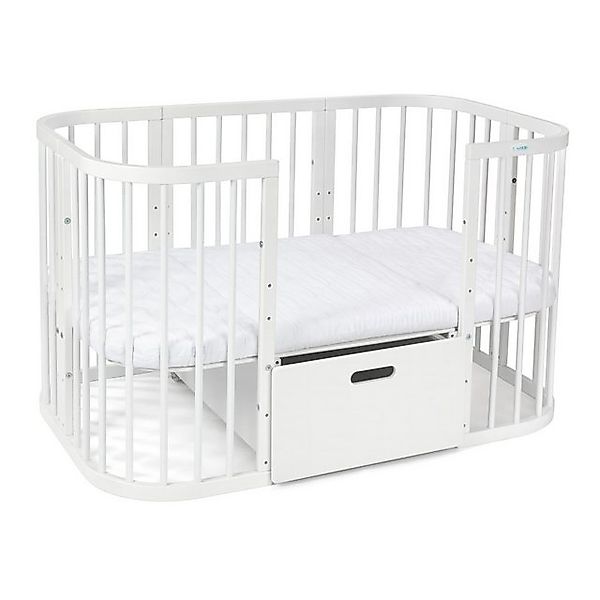 Waldin Babybett Schublade für 7in1 Babybett, Kinderbett, KEIN BETT, Weiß günstig online kaufen