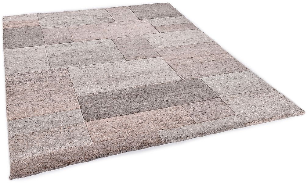 THEKO Wollteppich "Dalas - 7709" rechteckig 18 mm Höhe reine Wolle, handgek günstig online kaufen