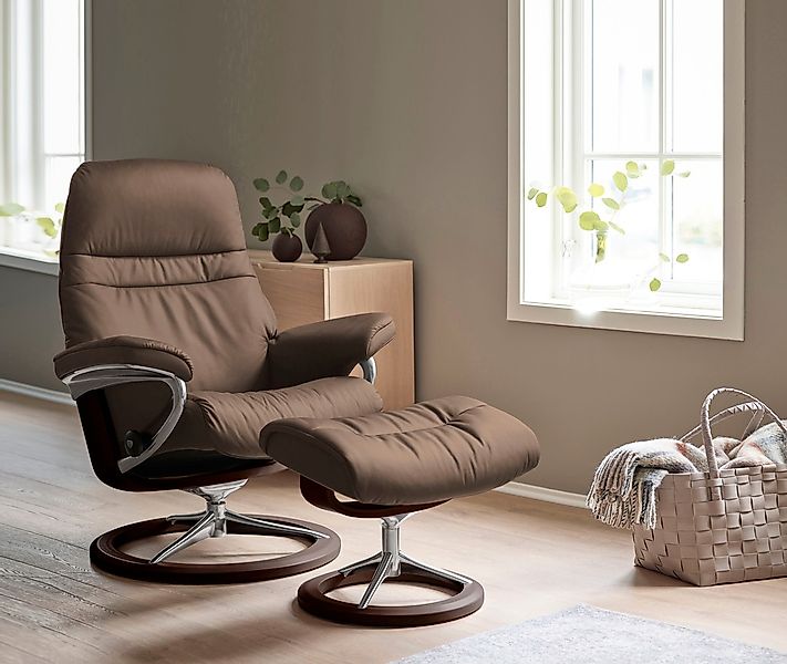 Stressless Relaxsessel "Sunrise" Set, Relaxsessel mit Hocker, mit Signature günstig online kaufen