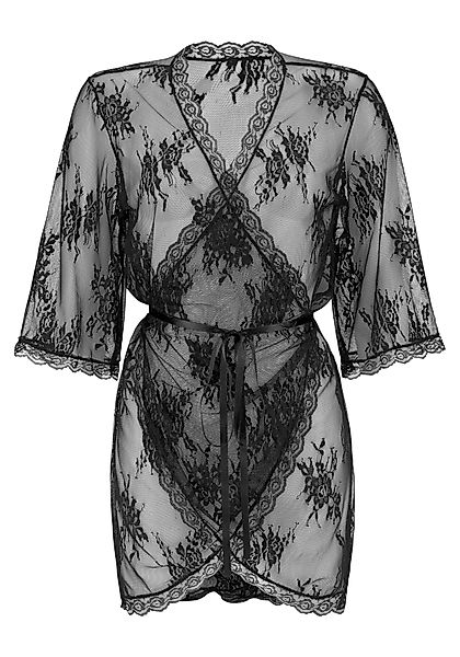 LASCANA Kimono, aus transparenter Spitze, sexy Dessous günstig online kaufen