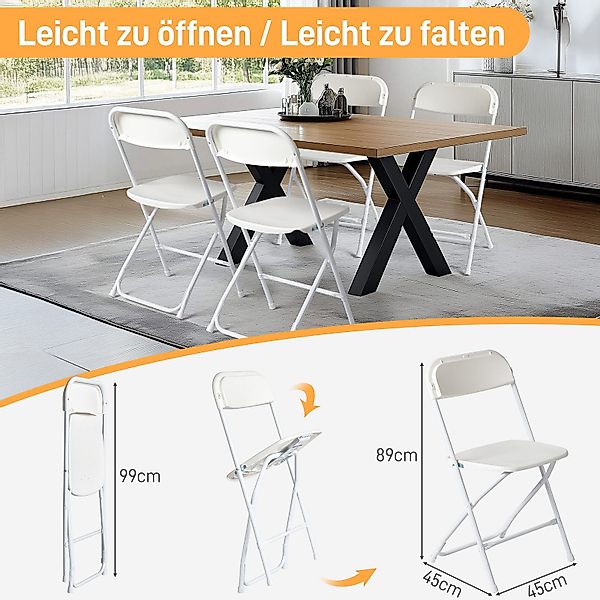 VINGLI Klappstuhl Klappstühle 2er/4er/6er/8er/10/12er Set, Gartenstuhl günstig online kaufen