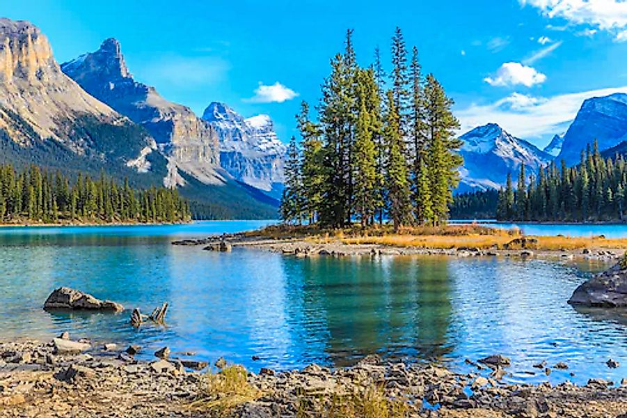 Papermoon Fototapete »Spirit Island in Maligne Lake« günstig online kaufen