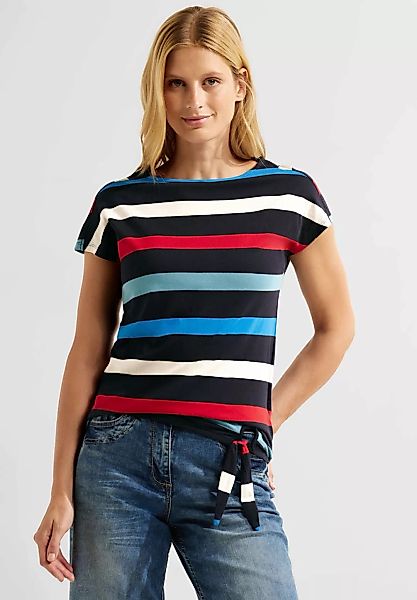 Cecil T-Shirt, mit Knotendetail günstig online kaufen