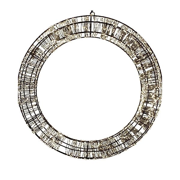 Lex Kranz Weihnachtskranz 2400 LED Lichterkette Warmweiss Deko Timer günstig online kaufen