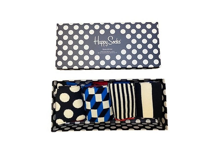 Happy Socks Basicsocken Happy Socks Geschenkbox Big Dot- 4 Paar Größe 36-40 günstig online kaufen