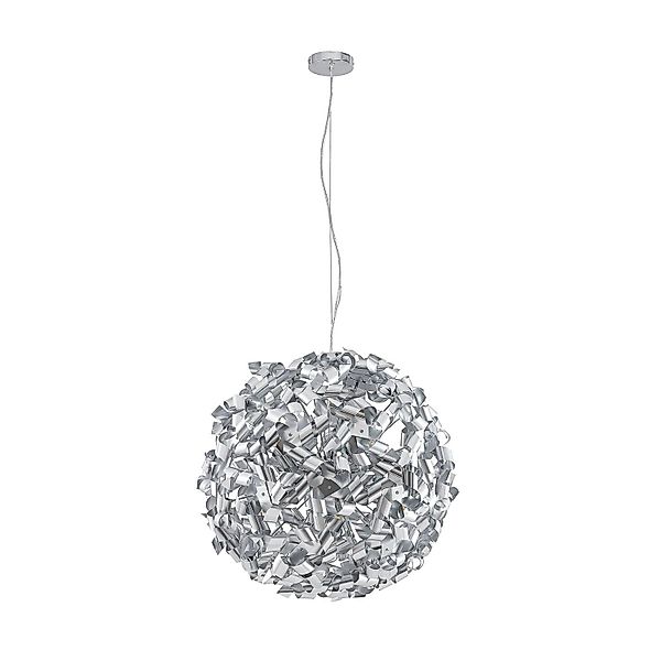 Lindby Pendelleuchte Caliya 9626874 Modern in Chrom aus Metall 9-flammig E1 günstig online kaufen