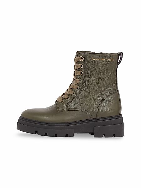 Tommy Hilfiger Schnürboots "BICOLOR LEATHER LACE-UP", Plateau, Schnürstiefe günstig online kaufen