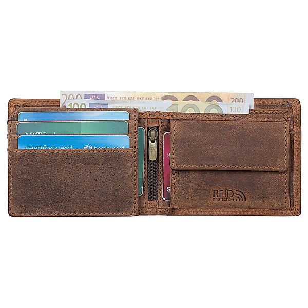 Benthill Geldbörse Herren Echtleder RFID Portemonnaie günstig online kaufen