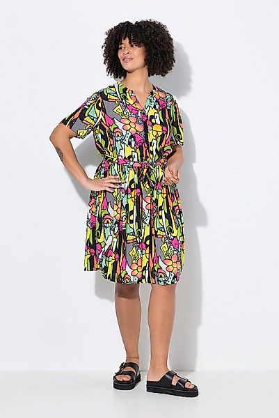 Angel of Style Jerseykleid Kleid A-Linie Alloverdruck elastische Taille günstig online kaufen