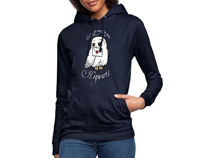 Spreadshirt Hoodie Harry Potter Hedwig Brief Damen Hoodie (1-tlg) günstig online kaufen