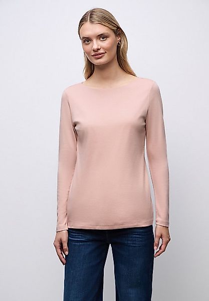 STREET ONE Langarmshirt im soften Baumwoll-Mix günstig online kaufen
