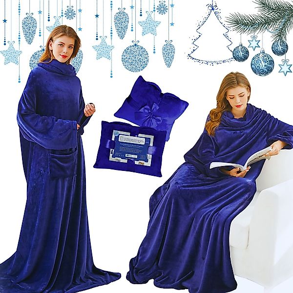 Wohndecke Kuscheldecke mit Ärmeln, Geschenk für günstig online kaufen