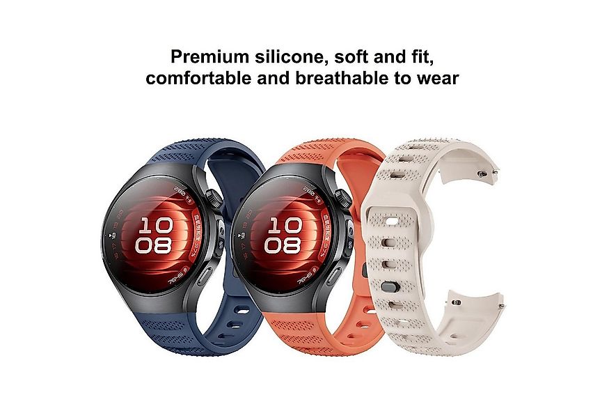 Wigento Smartwatch-Armband Für Huawei Watch 5 42mm Punktmuster Design Silik günstig online kaufen