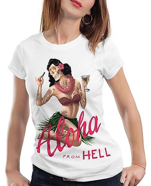 style3 T-Shirt Aloha from Hell tattoo hawaii surfer usa tätowiert punk rock günstig online kaufen