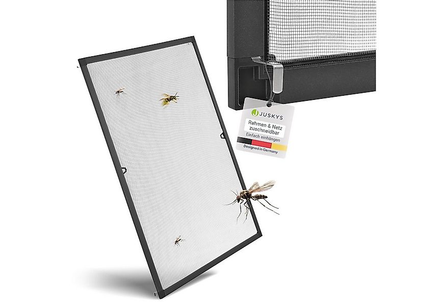 Juskys Insektenschutz-Fensterrahmen Fliegenschutzgitter, individuell kürzba günstig online kaufen