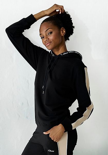s.Oliver Hoodie mit Kontrast Einsätzen, Loungewear günstig online kaufen