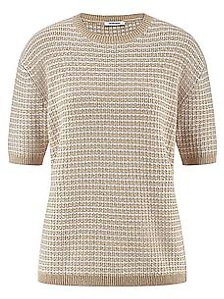 Rundhals-Pullover Peter Hahn beige günstig online kaufen