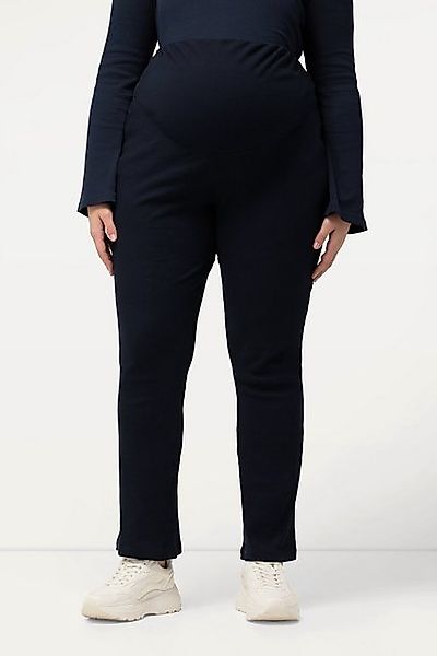 Ulla Popken Lederimitathose Bellieva Jerseyhose Rippjersey Elastikbund Schl günstig online kaufen