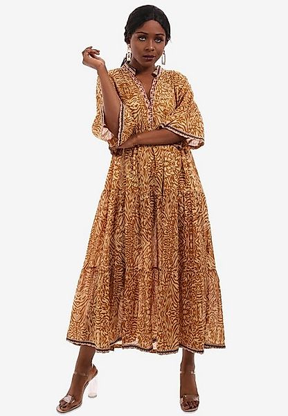 YC Fashion & Style Maxikleid Sommerkleid Boho Maxikleid Alloverdruck günstig online kaufen
