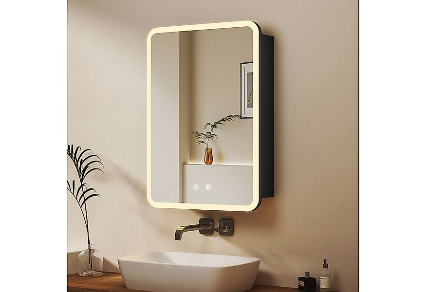 WDWRITTI Spiegelschrank Klein 40x60cm Spiegelschrank Bad mit Beleuchtung mi günstig online kaufen