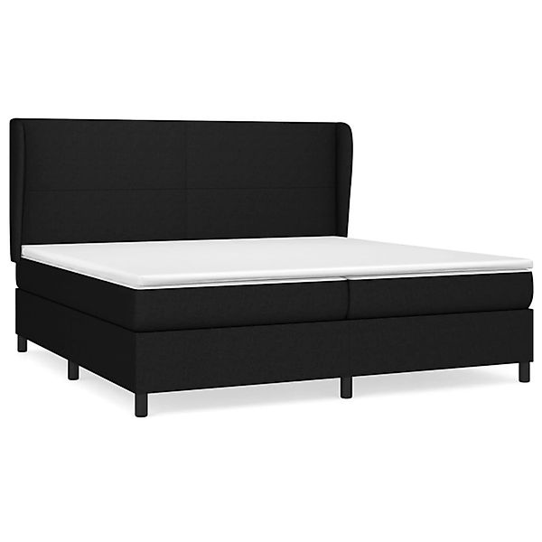 vidaXL Boxspringbett mit Matratze Schwarz 200x200 cm Stoff1372400 günstig online kaufen