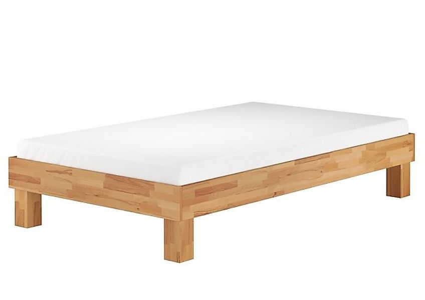 ERST-HOLZ Bett Breites Einzelbett Futonbett Bettrahmen Buche massiv 120x200 günstig online kaufen