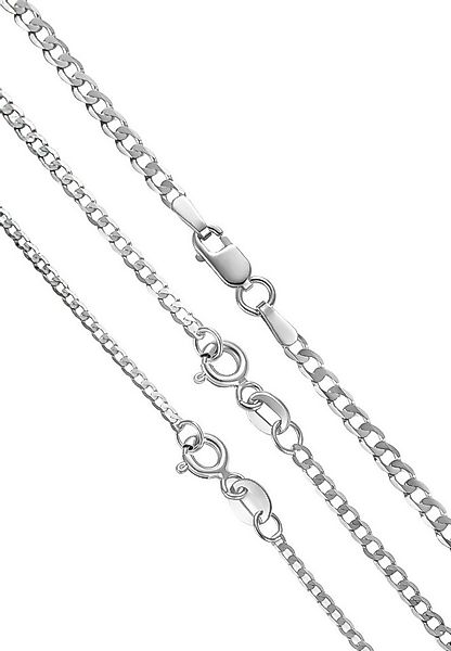 ENGELSINN Gliederkette Goldkette 14 Karat 585 Echtgold Weißgold Stil Panzer günstig online kaufen